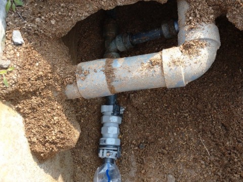 愛媛県松山市内で井戸水配管の漏水調査サムネイル